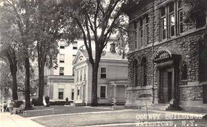 The County Office Building next to the Governor Flower Mansion -