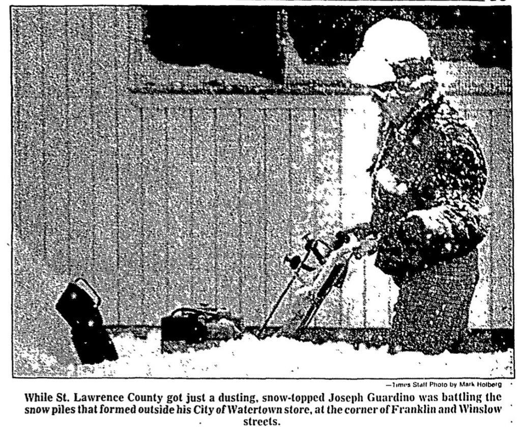 Joseph Guardino Snow Blowing 1983