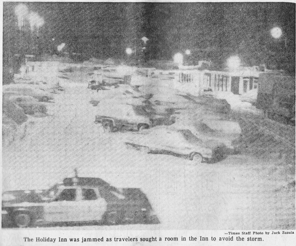 Blizzard of 1977 Holiday Inn Parking Lot