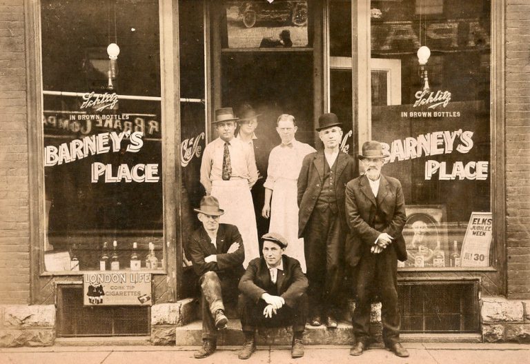 Barney's Place - Factory Street c. 1917