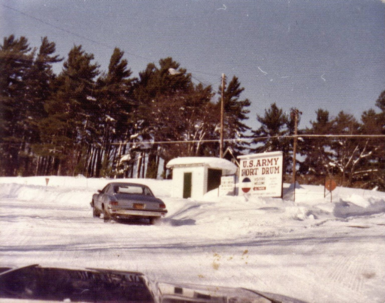 Blizzard of 1977 - Fort Drum - Nash Blvd Entrance