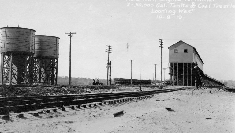 Pine Street RR Yard Coal Trestle - 1919