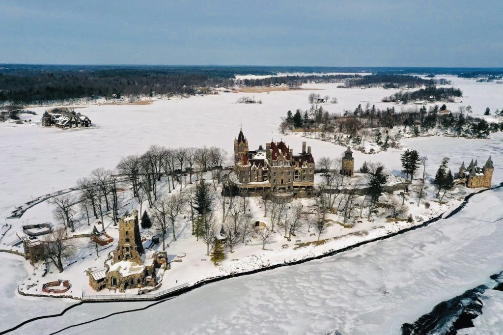 Heart Island - Boldt Castle Winter Scene 1
