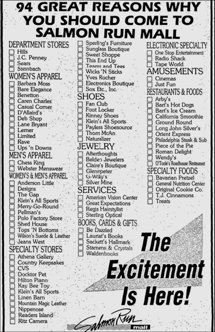93 stores and sears at the mall