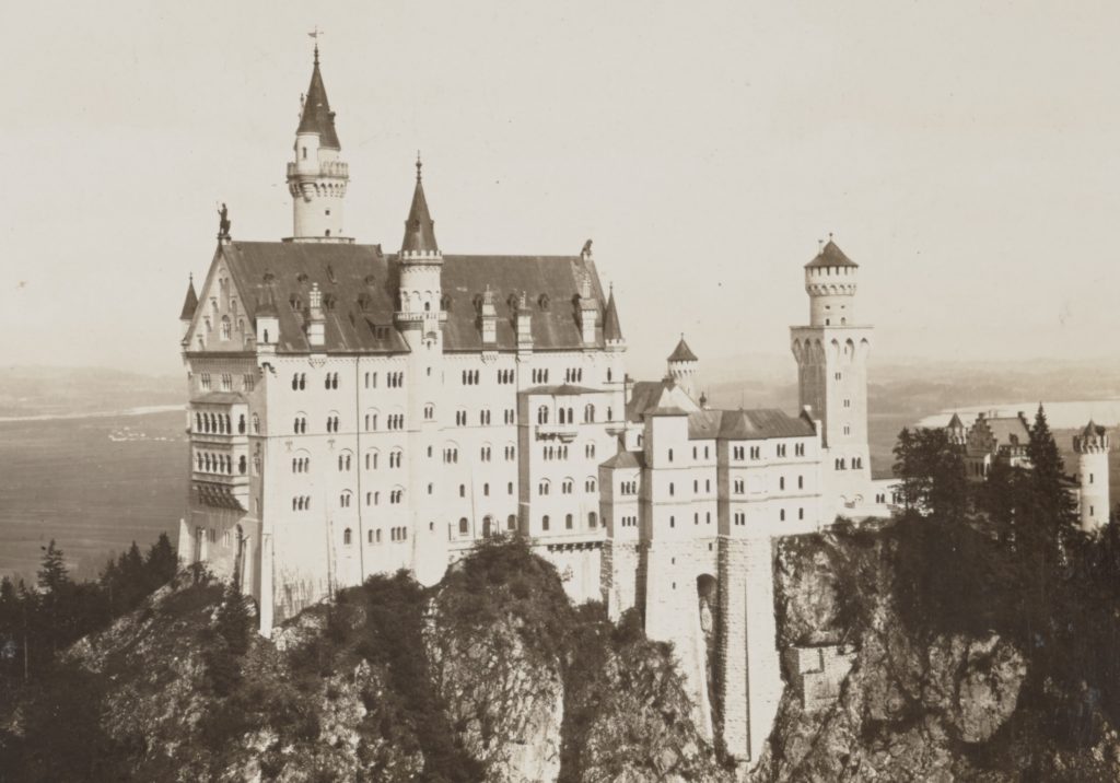 Neuschwanstein Castle side profile 