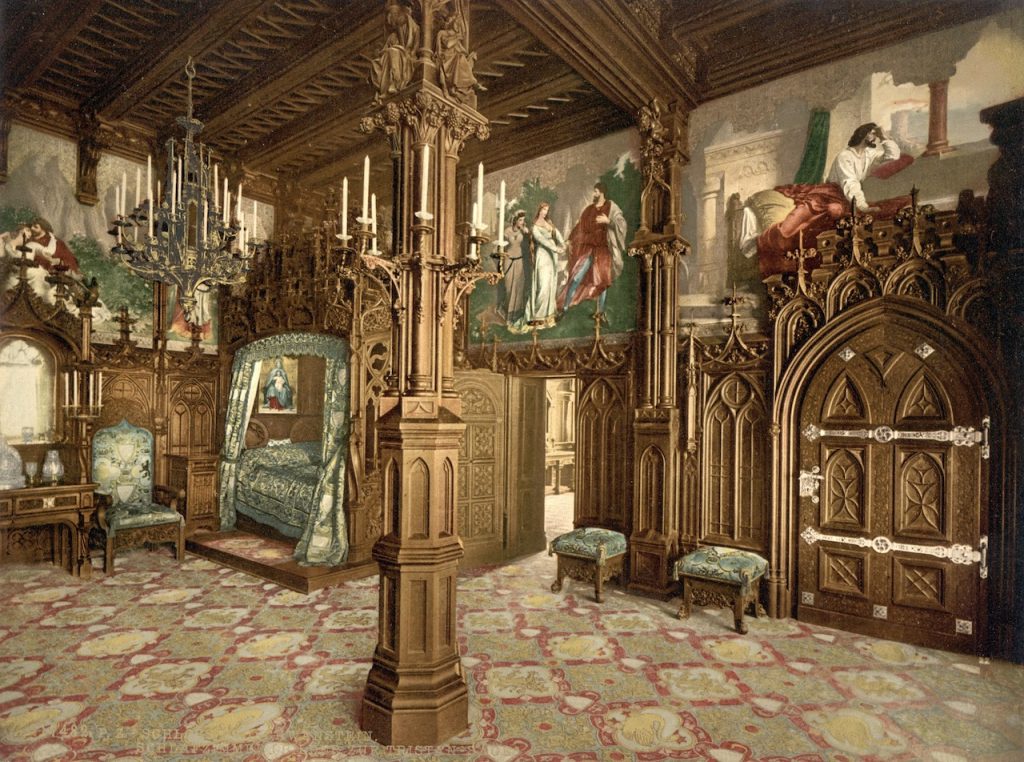 Pictures of Tristan story, bedroom, Neuschwanstein Castle