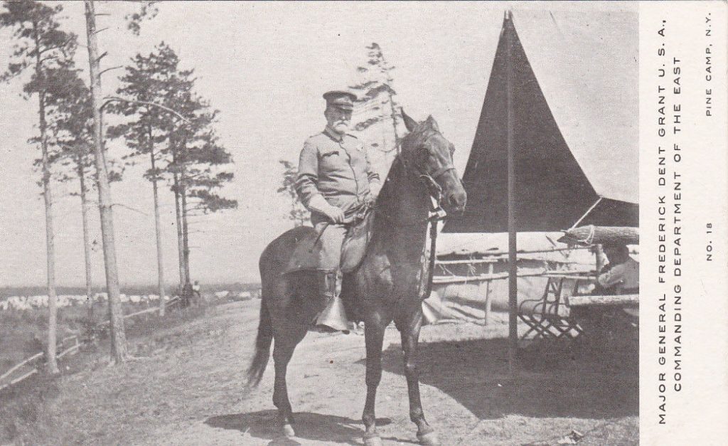 Maj. General Frederick Dent Grant at Pine Camp