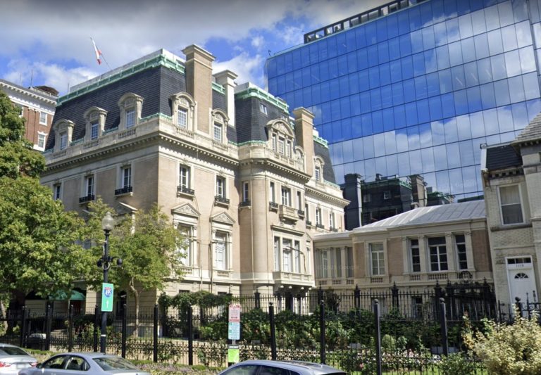 Location 827 Mrs. George Pullman Mansion in Washington D.C.