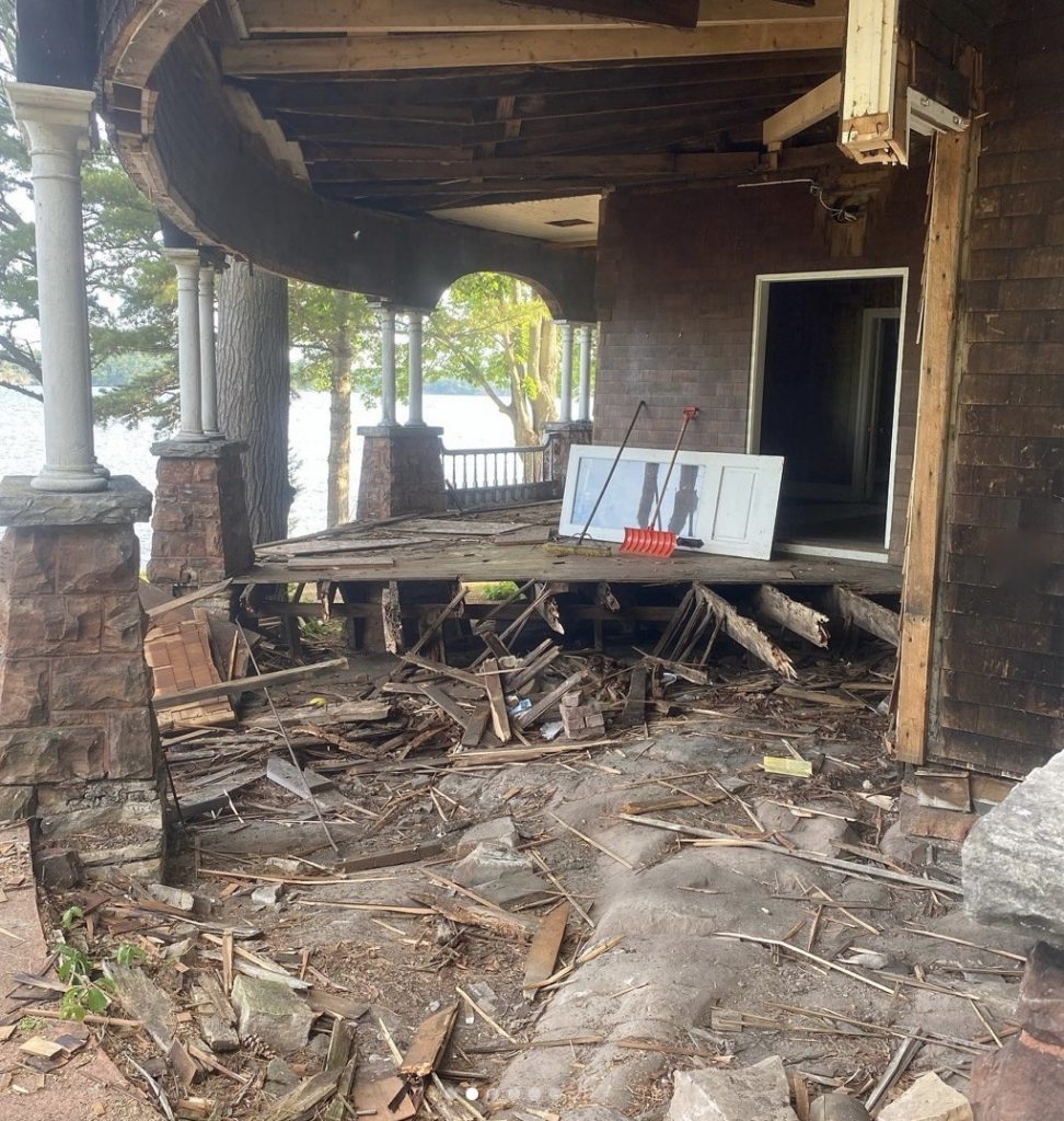 Removing the dilapidated porch