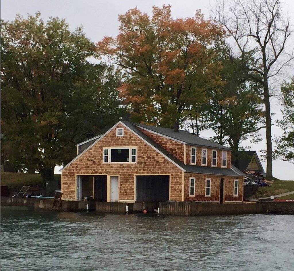 The boathouse. 