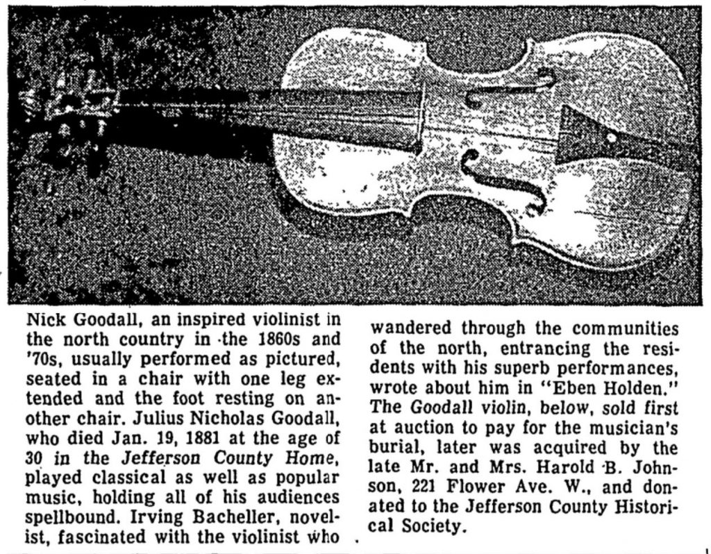 Nick Goodall's Violin