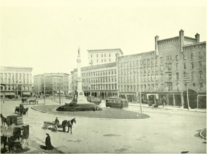 George Cook and the Soldiers' & Sailors' Monument Public Square