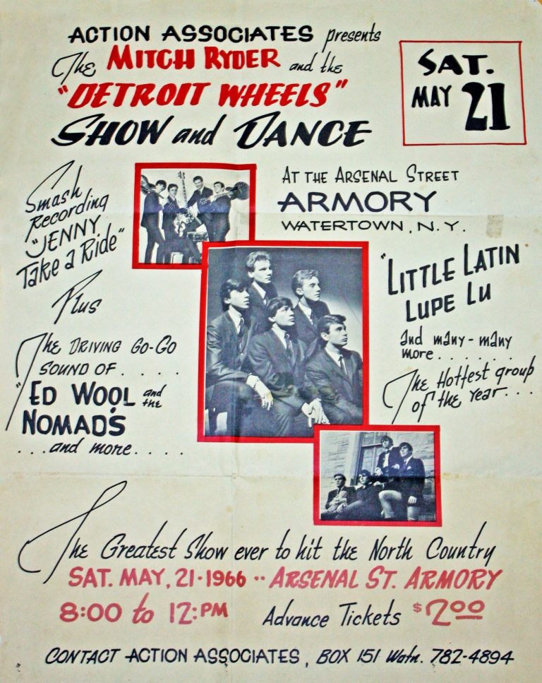 Mitch Ryder and The Detroit Wheels and Ronnie James Dio At The Watertown Armory - 1966