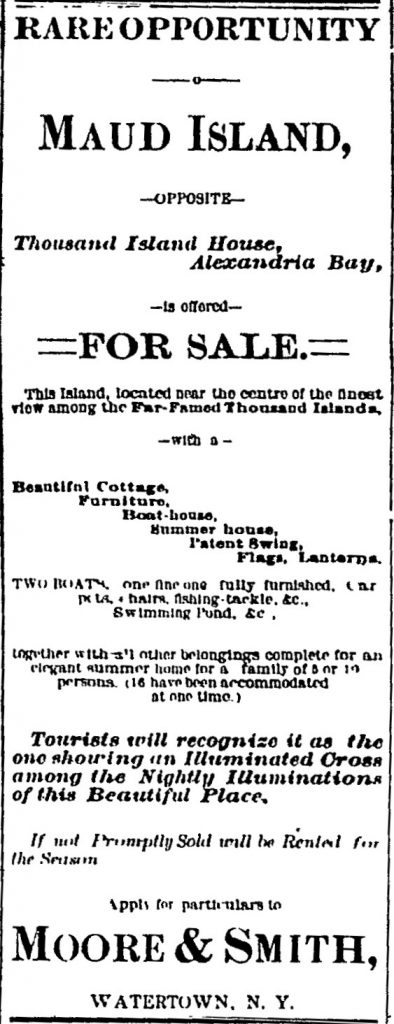 Maud Island for sale 1883
