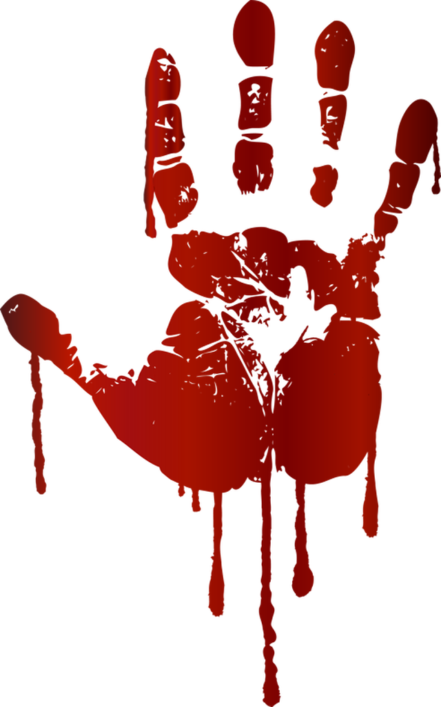 Bloody Handprint Clipart - Alice Greenfield Murder