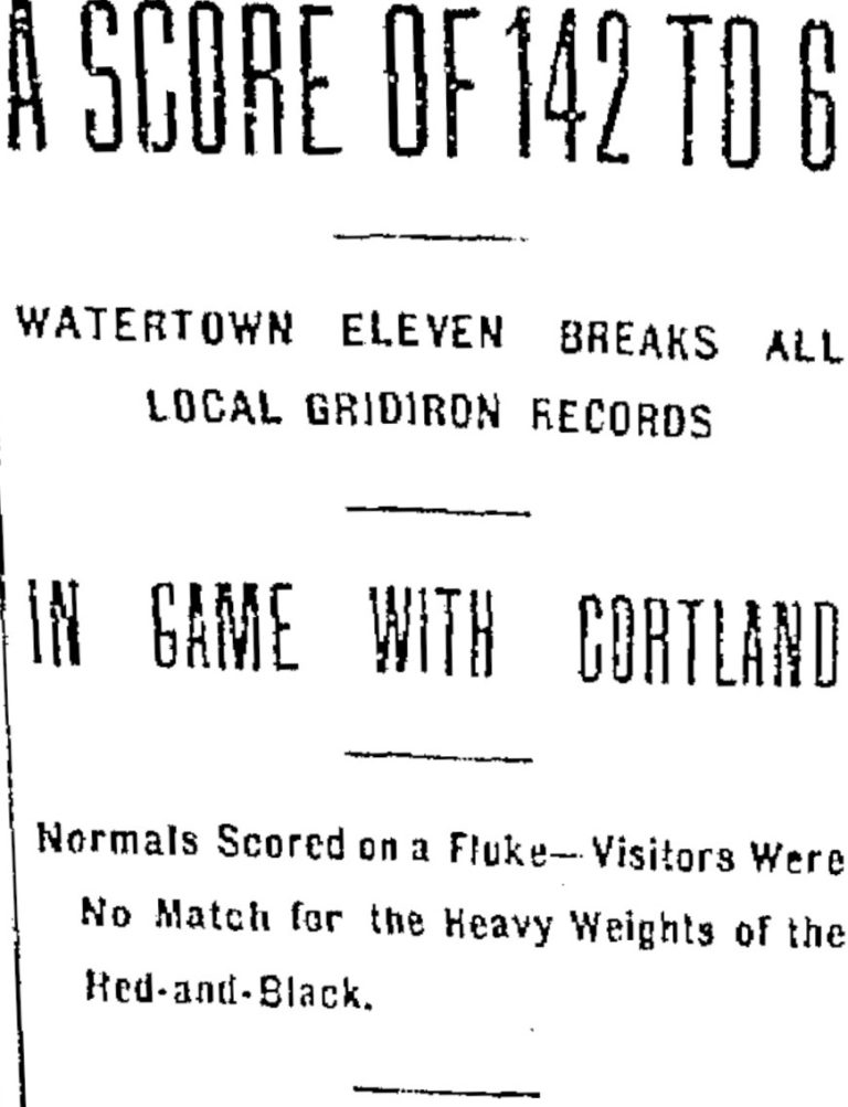 Watertown Red & Black vs. Franklin Athletic Club - 1903 World Series of Football - Madison Square Garden