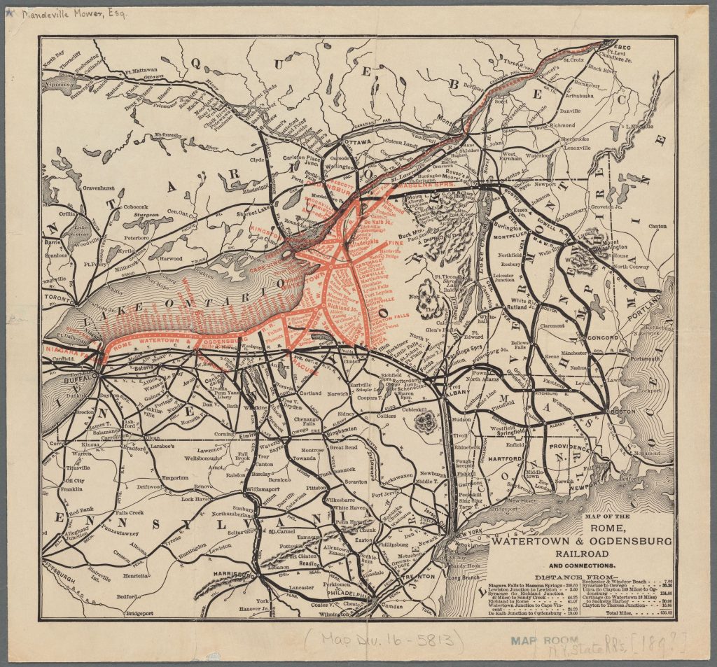 NYCRR Map, 1890