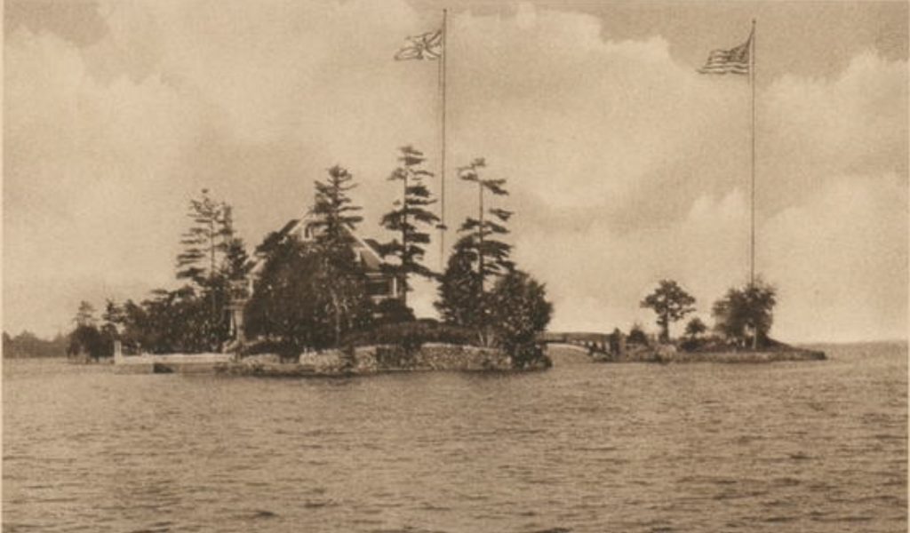 Zavikon Island with Flags