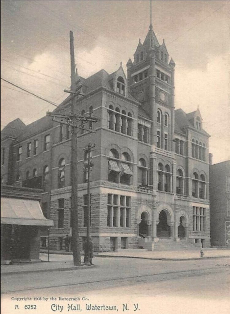 City Hall was designated as part of the Watertown Urban Renewal Program.