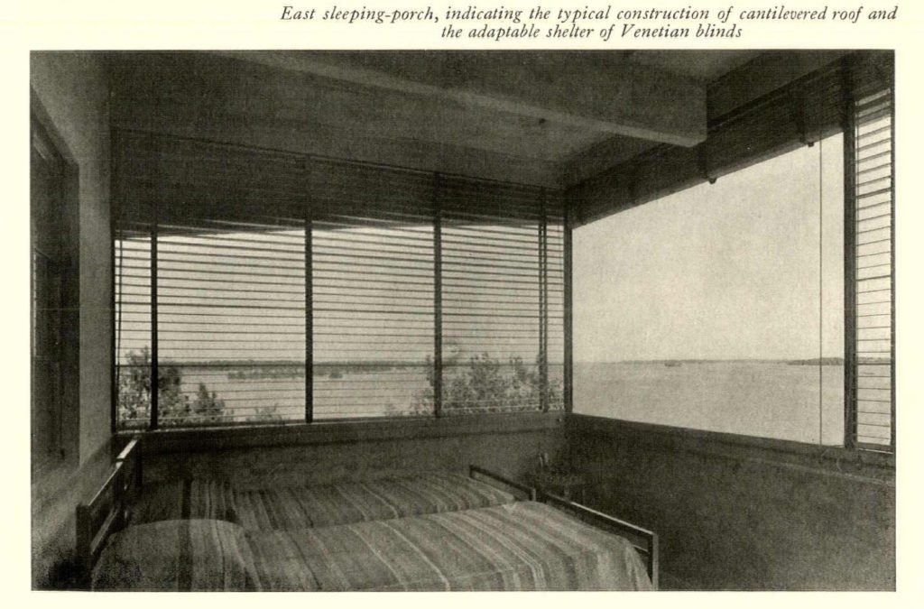 East Sleeping Porch, Sherman Pratt Summer Home