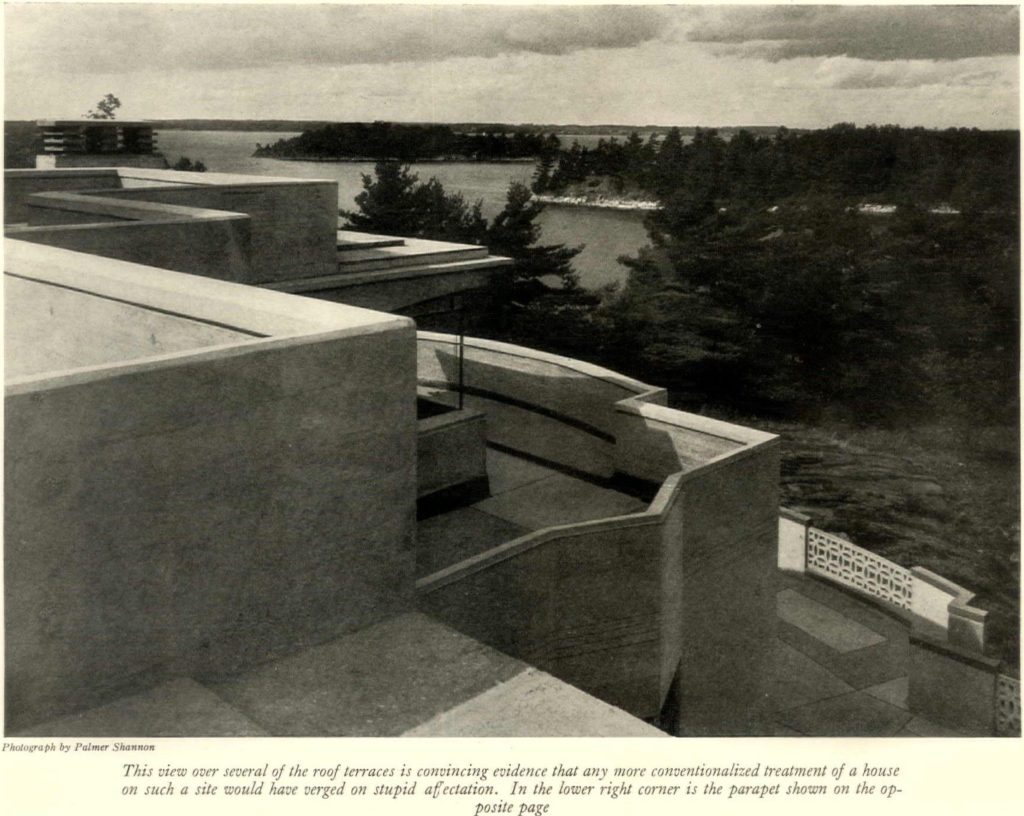 View of Several Terraces at the Sherman Pratt Summer Home