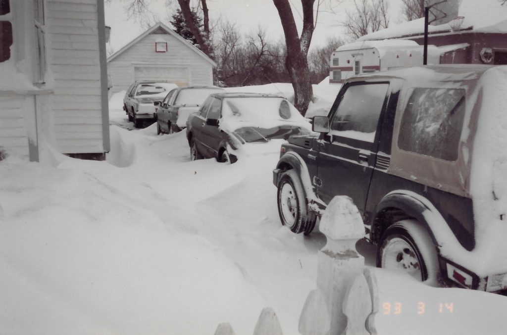 Blizzard of 1993 Snow Drifts