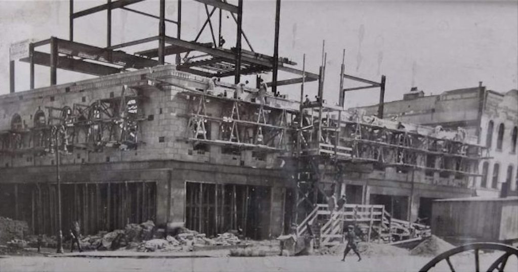 Building the new Watertown Y.M.C.A. in 1913