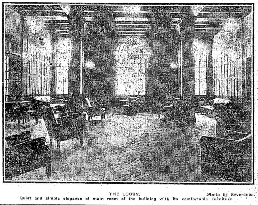 The Lobby at Washington Hall - Y.M.C.A.