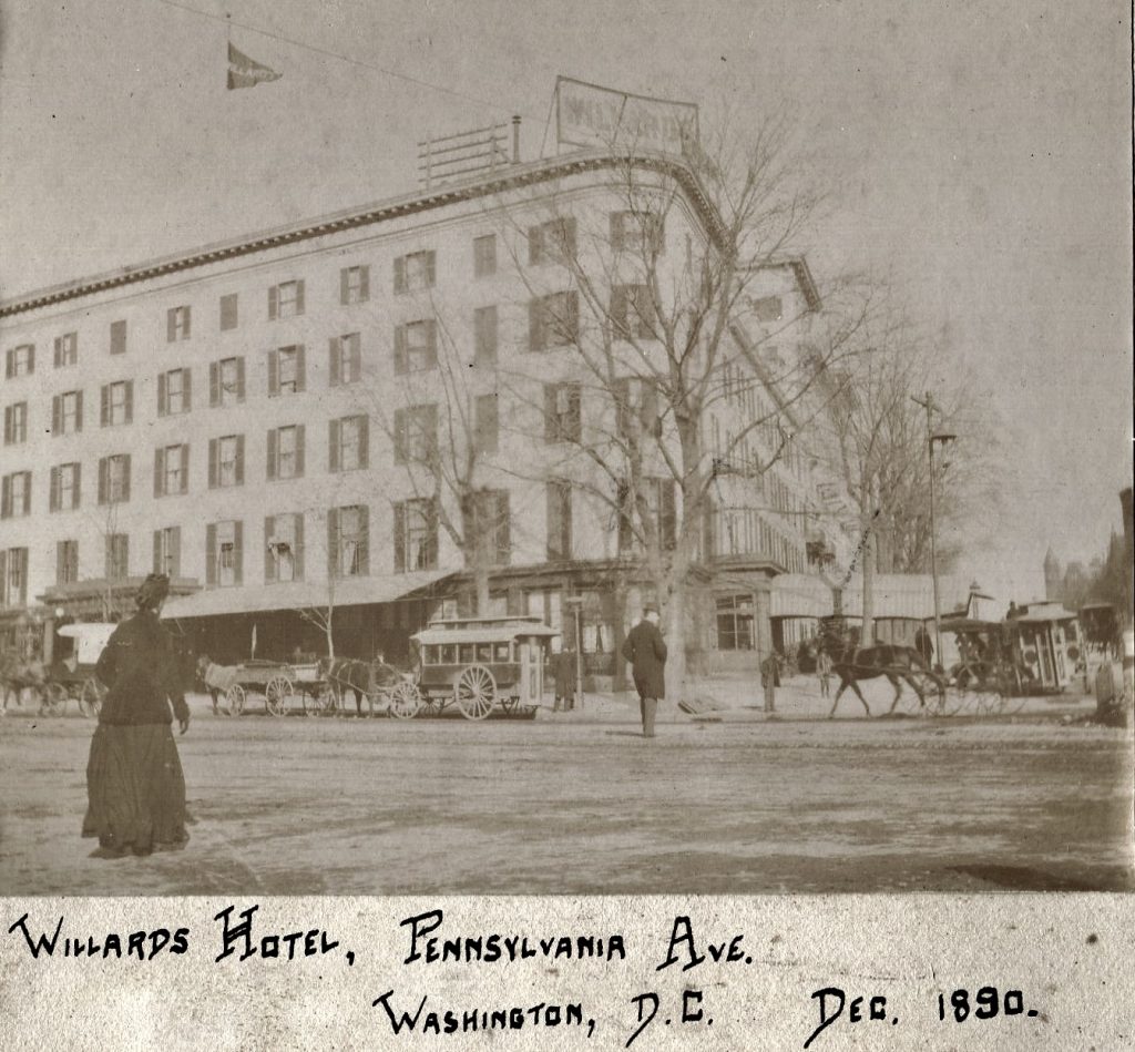 Willard Hotel, Dec. 1890, Washington, D.C.