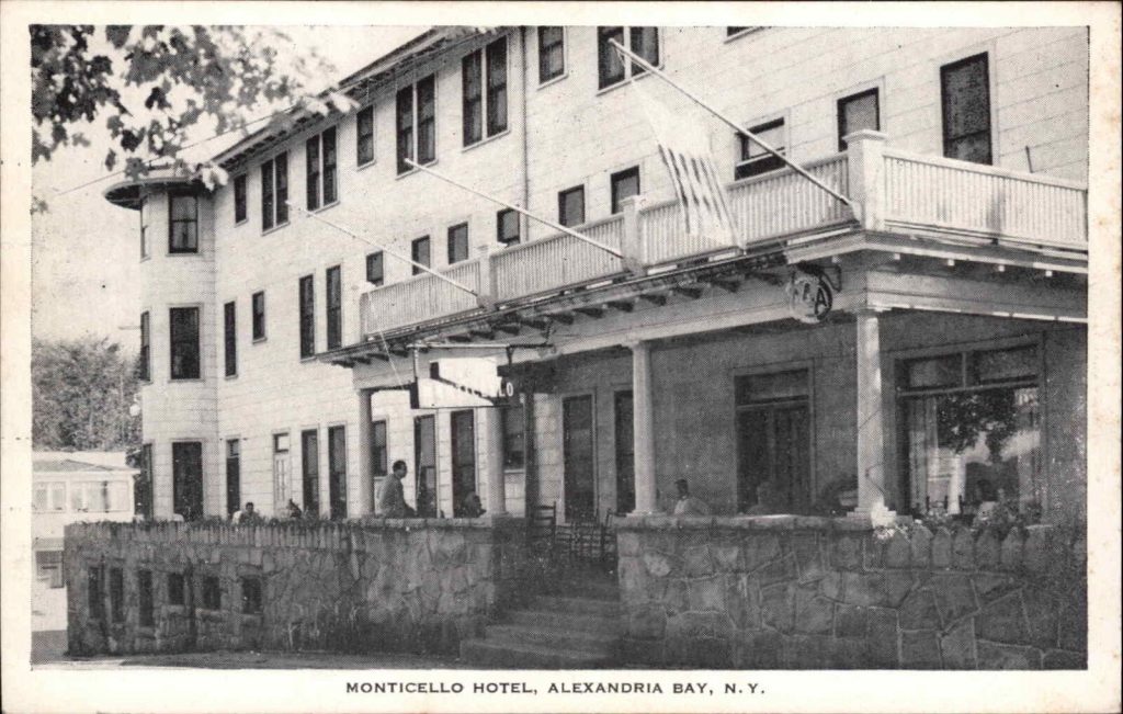 Monticello Hotel with porch