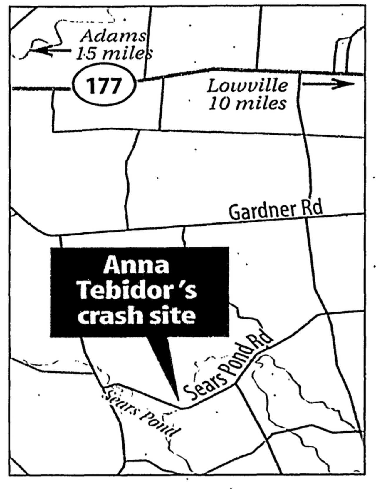 Crash Site map from WDT