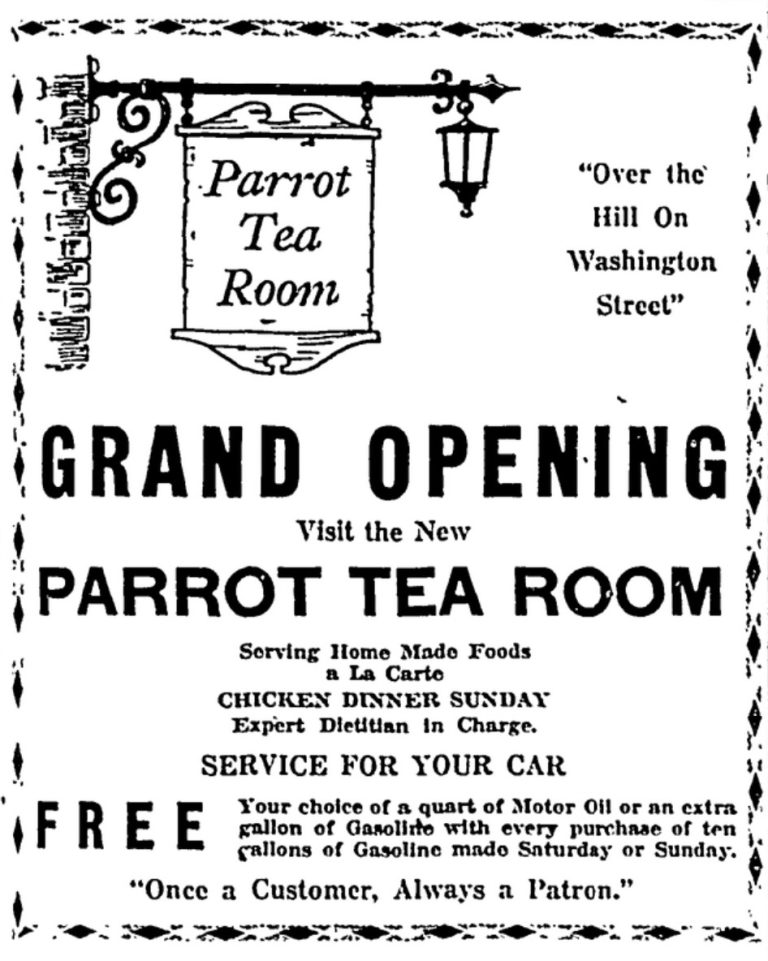 New Parrot Restaurant - est. 1932...sort of.