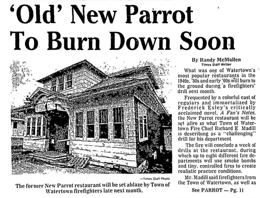 Old New Parrot Controlled Burn