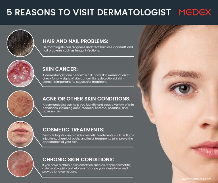 5 Reasons to visit dermatologist 768x643