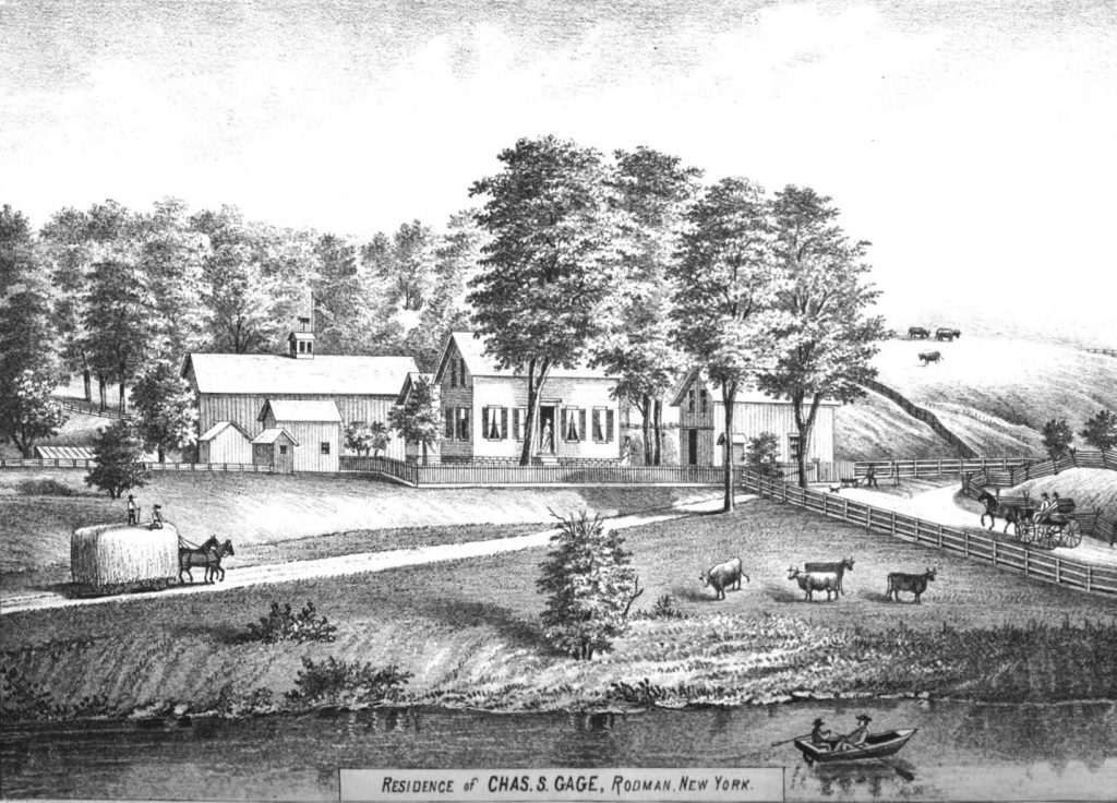 Residence of Chas. S. Gage, Rodman, NY