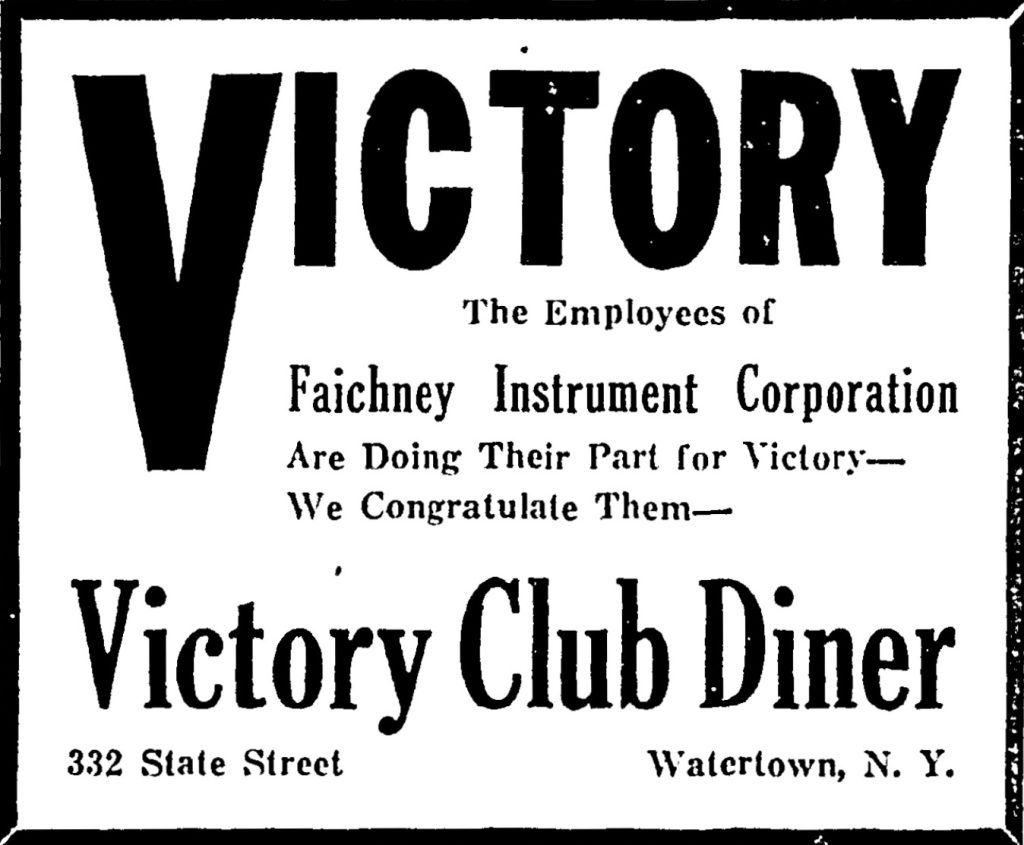 Victory Club diner