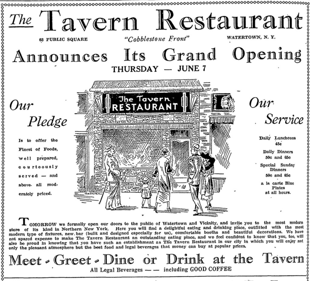 Tavern Restaurant Grand Opening 