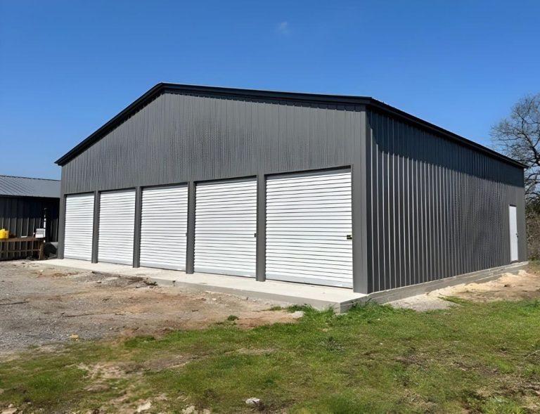 Metal Garage 4 Doors 768x589